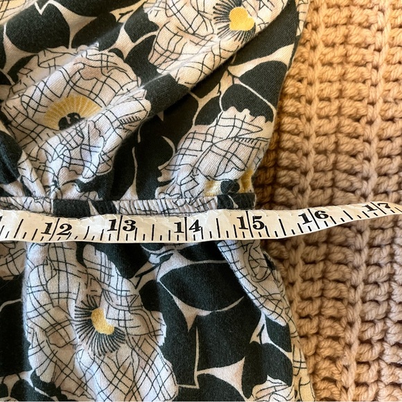 Lands' End Green and White Floral Patterned Midi Dress - Picture 8 of 13